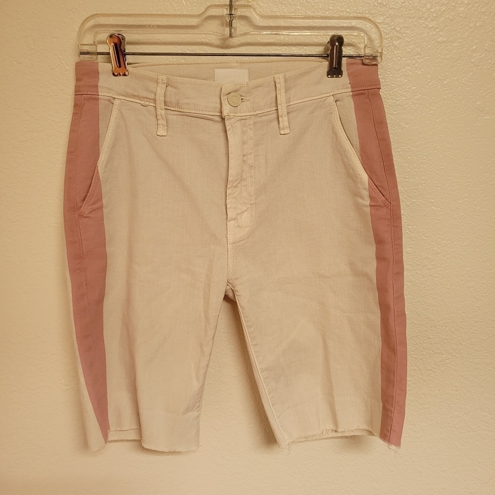Mother The Vegabond Prep Fray Shorts